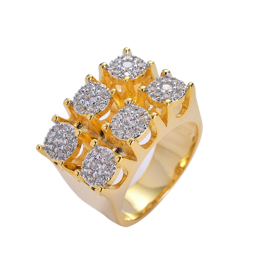 Street Style | Double Row Full Zirconium Ring