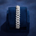 13MM Moissanite Diamond Prong Cuban Bracelets