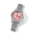 Iced Micro Pavé Watch - 42mm Pink Dial