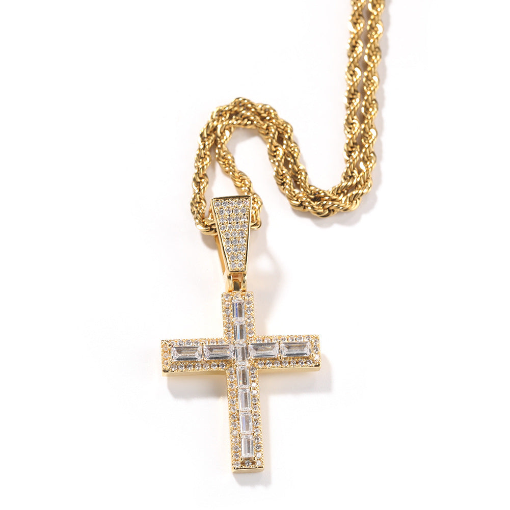 Micro Paved Cubic Moissanite Diamond Necklace