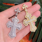 Street Style | "Princess Cut Double Cross" Pendant
