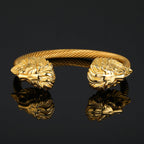 Lion Head Men's Bracelet In14k Gold