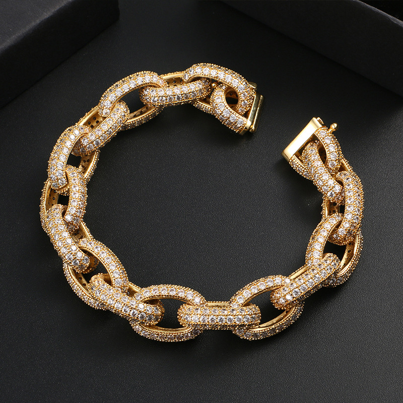 13mm Moissanite Circle Wrap O-Shaped Bracelet