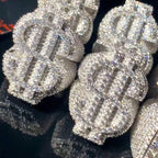 Moissanite Hip Hop with Diamond Rings