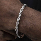 6mm Rope Bracelet in Gold