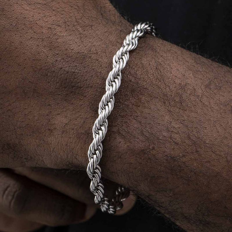 6mm Rope Bracelet in Gold