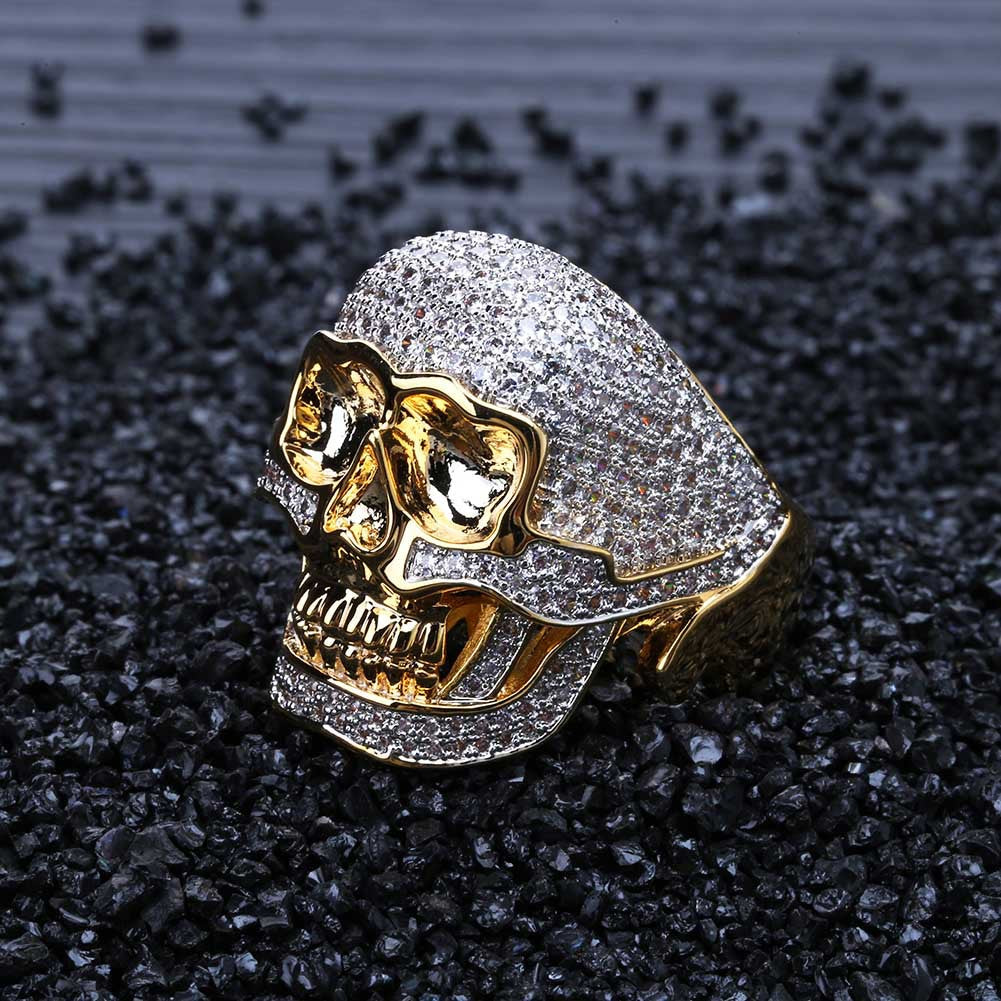 Skull Moissanite Men's Vintage Ring
