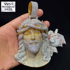 Moissanite Thorn Headdress Jesus Pendant
