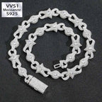 10mm Moissanite Creative Star Eye Cuban Chain