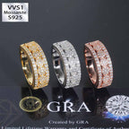 Moissanite Design Half-Row Ring