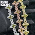 Moissanite Clovers Infinite Cross Lucky Chain