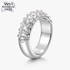 S925 Silver Moissanite Creative Punk Ring