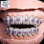 Moissanite Hip Hop Love Eight-tooth Grillz