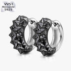 S925 Silver Moissanite Creative Punk Earrings