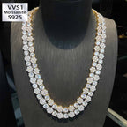 Hip Hop Moissanite Sunflower Necklace