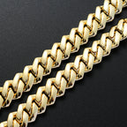 13MM Moissanite Diamond Prong Cuban Bracelets
