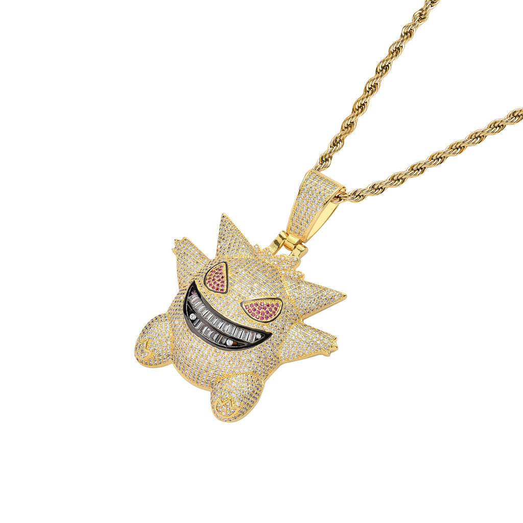 Gengar Pokemon Pendant Set, Cartoon Pokemon Spirit Jewelry