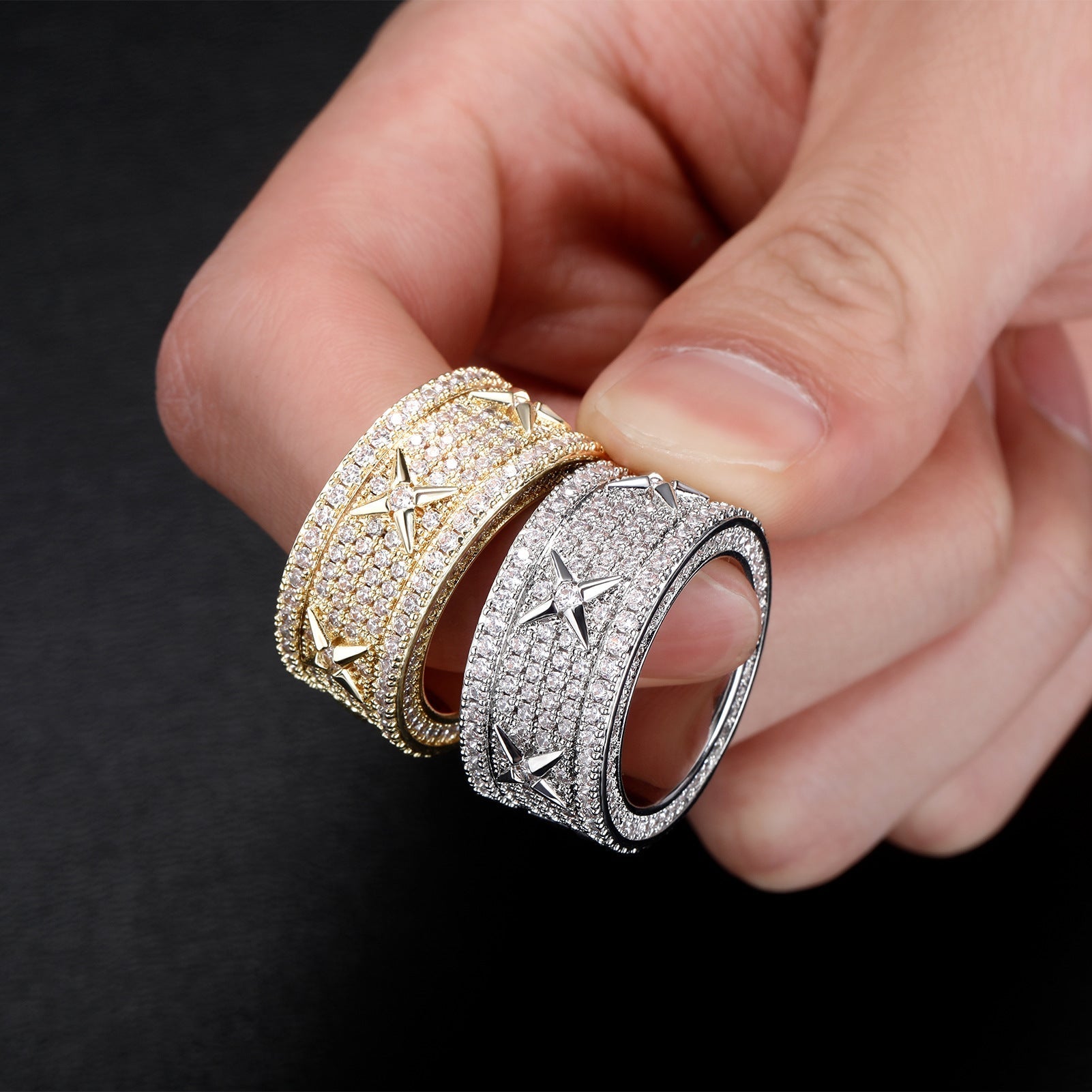Street Style | "XXXX" Round Cut Zircon Ring