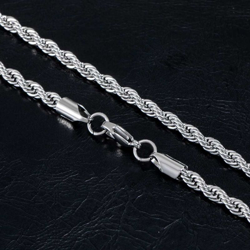 Women's 5mm Stainless Steel Rope Chain