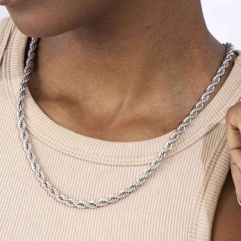 Women's 5mm Stainless Steel Rope Chain