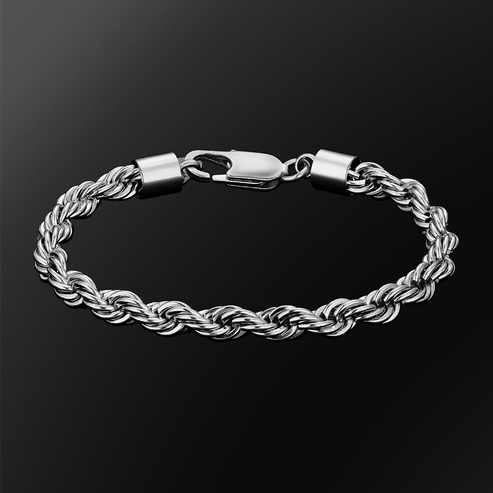 6mm Rope Bracelet in Gold