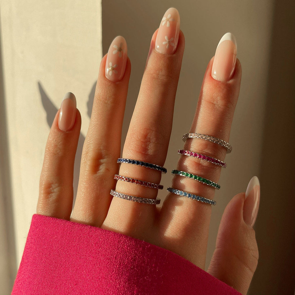 Eloise Red Sterling Silver Ring