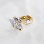 Large Square Diamond Ring