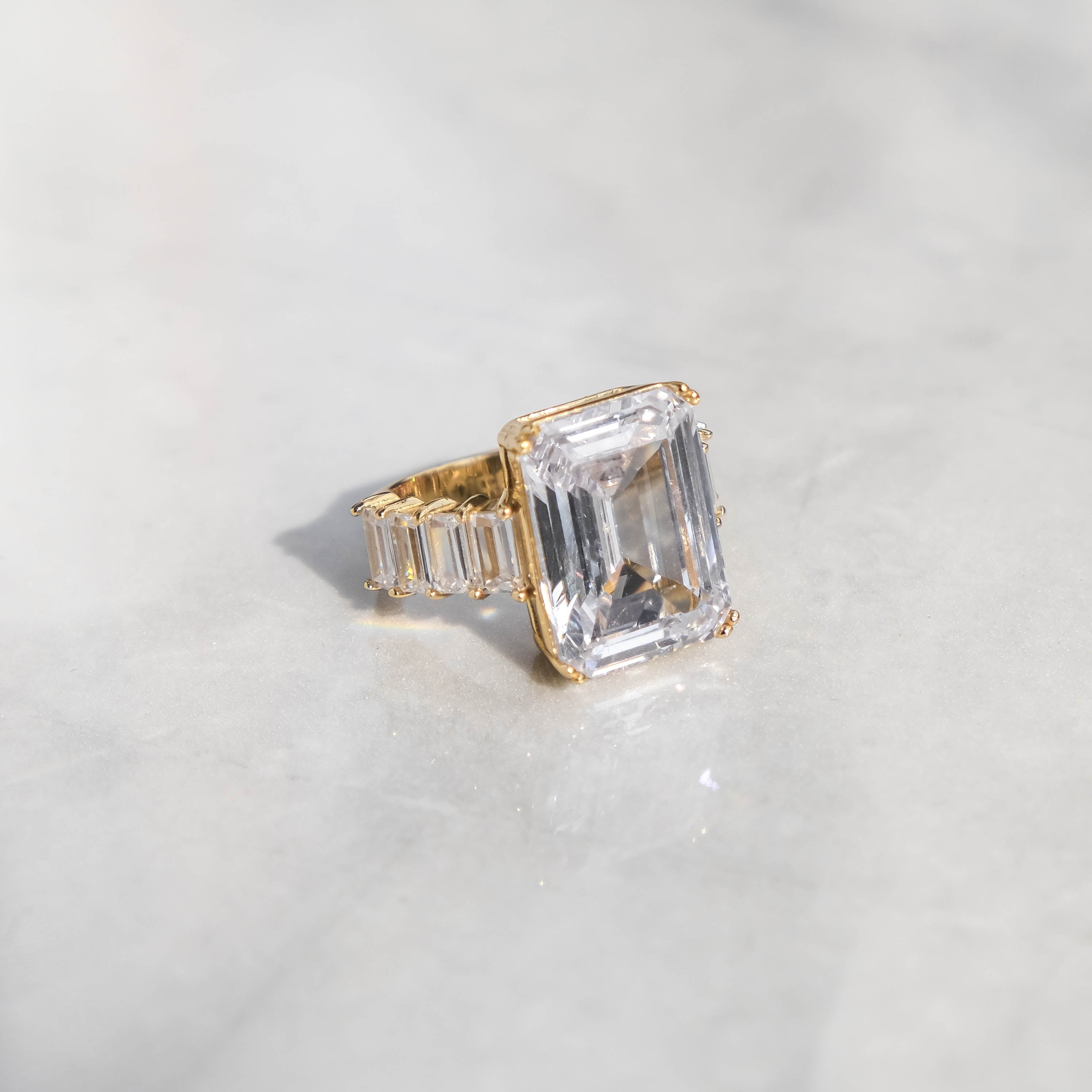 Emerald Cut Diamond Ring
