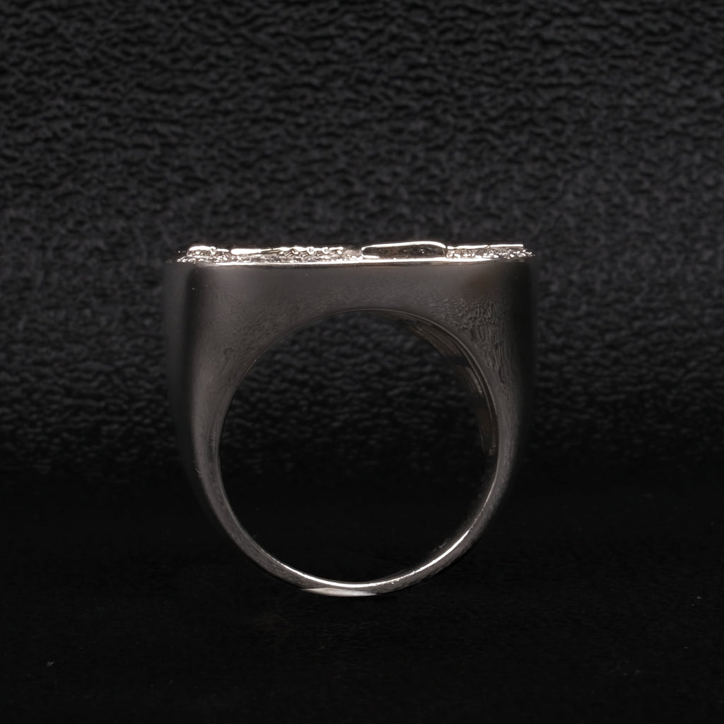 Moissanite Hip Hop Square Ring