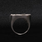 Moissanite Hip Hop Square Ring