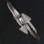 Morganite Double Arrow Personalized Delicate Bracelet