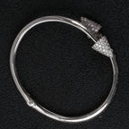 Morganite Double Arrow Personalized Delicate Bracelet
