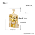 Hip Hop | Jesus Iced Out Pendant With Cuban Link Chain