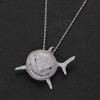 Hip Hop | "CZ Shark" Iced Out Pendant