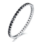 S925 Silver Moissanite 4mm Bangle Bracelet