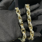 10mm Moissanite Exquisite Setting Design Diamond Twist Chain