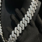 25mm Hip Hop Moissanite Rhombus Cuban Chain