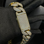 25mm Hip Hop Moissanite Bubble Cuban Chain