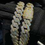 20mm Moissanite Full Drill Dense Rhombus Cuban Chain