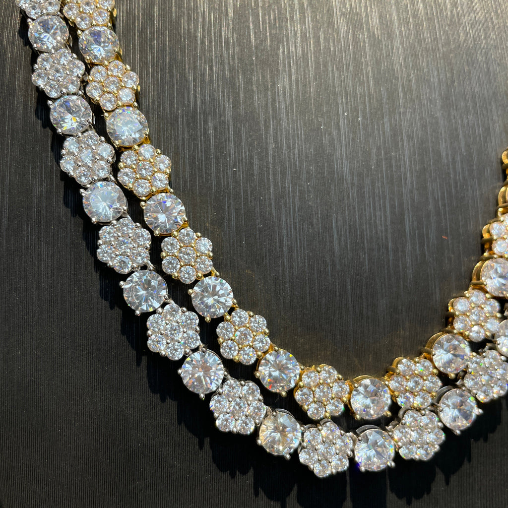 Hip Hop Moissanite Sunflower Necklace