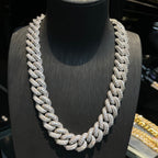 18mm/20mm/25mm Moissanite Hip-Hop Bubble Cuban Chain