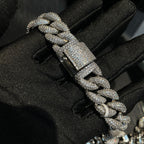 15mm Moissanite Hip Hop Bubble Cuban Chain