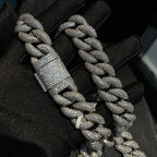 15mm Moissanite Hip Hop Bubble Cuban Chain