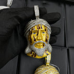 Moissanite Hip-Hop Portrait Pendant