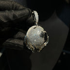 Moissanite Earth-Holding Pendant