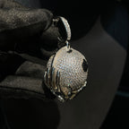 Moissanite Earth-Holding Pendant