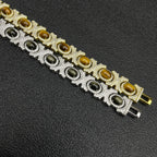 Moissanite Tiger Eye Bracelet