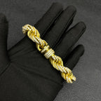 12mm Moissanite Twist Bracelet