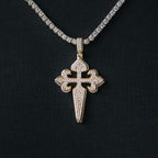 Latin Cross Special Design Moissanite Pendant