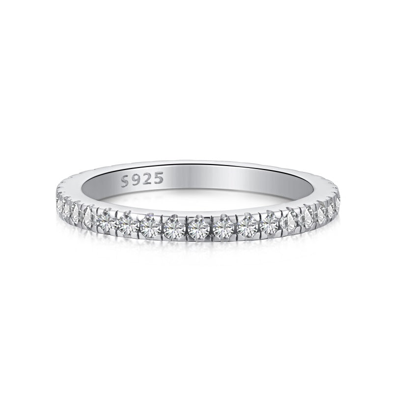 Eloise White Gem Sterling Silver Ring